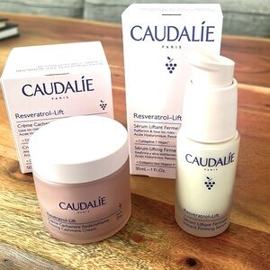 Caudalie Resveratrol Lift Firming Serum and Moisturizer set